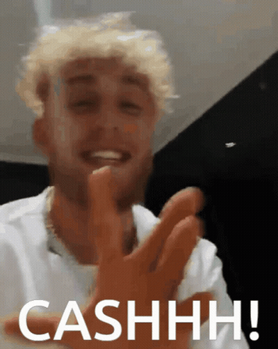 Man In White Shirt Says Cashhh GIF