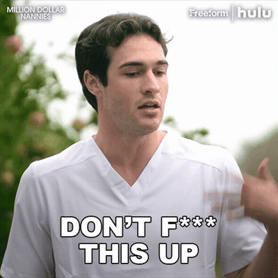 Man In White Shirt Says Don't F*** This Up GIF