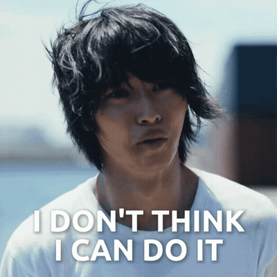 Man In White Shirt Says I Don't Think I Can Do It GIF