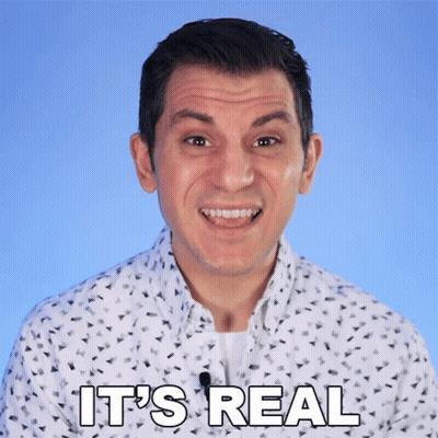 Man In White Shirt Says It's Real GIF