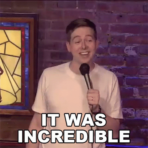 Man In White Shirt Says It Was Incredible GIF