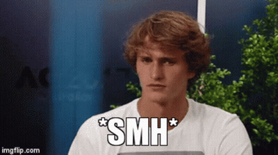 Man In White Shirt Says SMH GIF