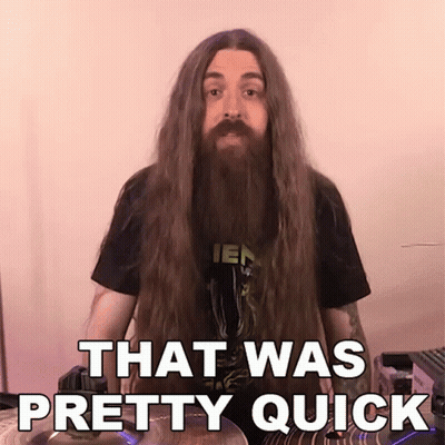 Man In White Shirt Says That Is Rather Quick GIF