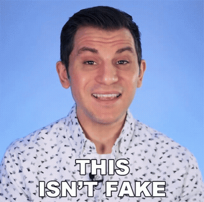 Man In White Shirt Says This Isn't Fake GIF