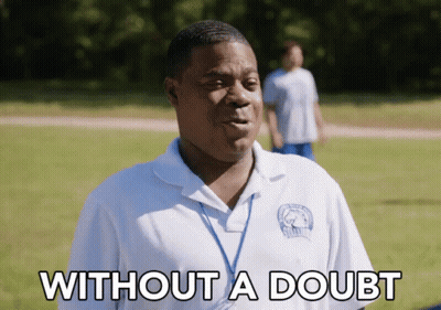 Man In White Shirt Says Without A Doubt GIF