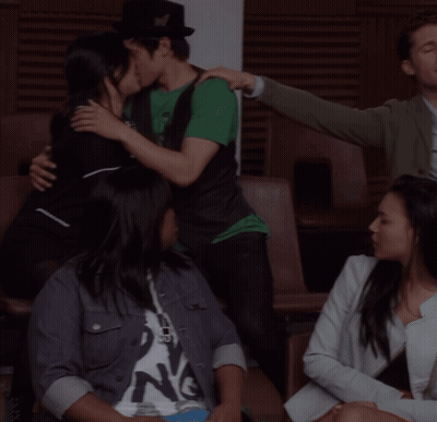 Man In White Shirt Screaming Beside Woman GIF
