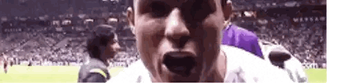 Man In White Shirt Screaming Sticker