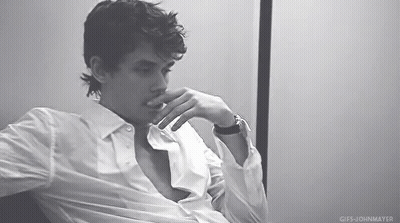 Man In White Shirt Sitting In Chair GIF