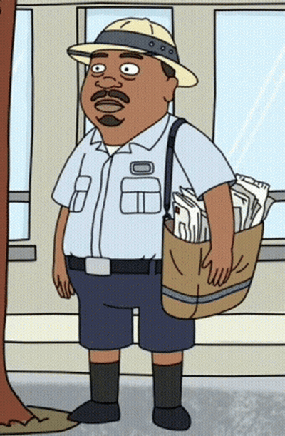 Man In White Shirt Smiling At My Man Sign GIF