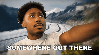 Man In White Shirt Somewhere Out There GIF