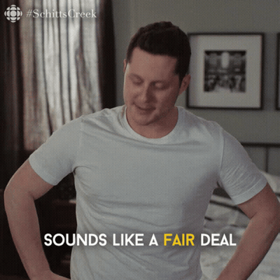 Man In White Shirt Sounds Like A Fair Deal GIF