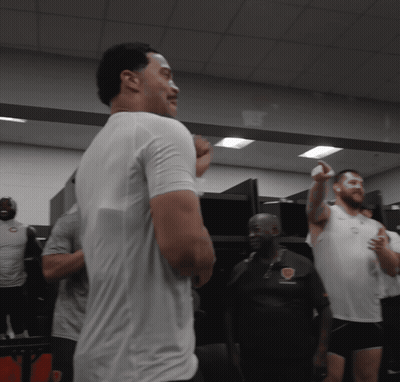 Man In White Shirt Standing In Gym GIF