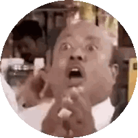 Man In White Shirt Surprised Sticker