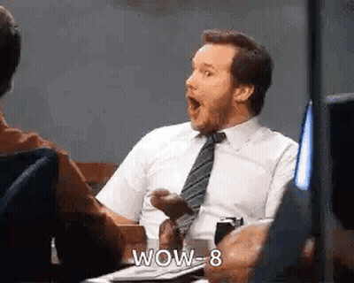 Man In White Shirt Surprised GIF