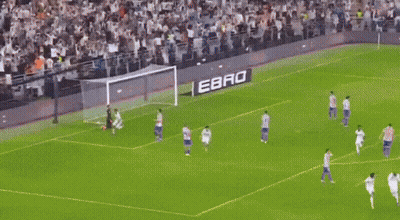 Man In White Shirt Tackled In Soccer Game GIF
