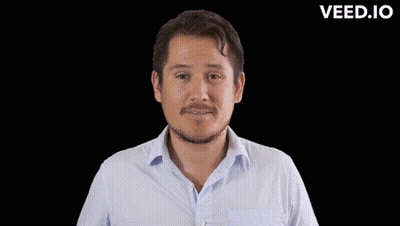 Man In White Shirt Veed.io GIF