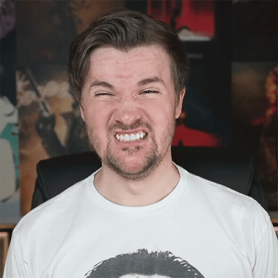 Man in White Shirt With Funny Face Picture