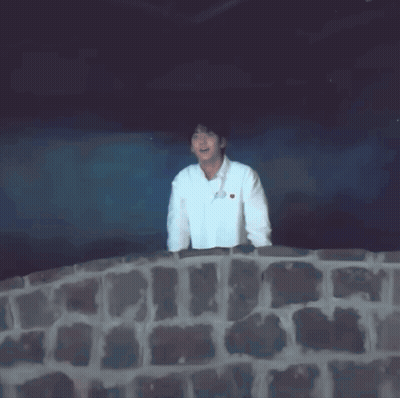 Man In White Shirt With Heart Dancing GIF