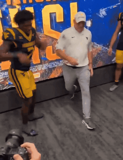 Man In White Shirt With Letter Y Running GIF
