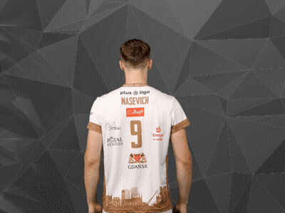 Man in White Shirt With Nasench on Back