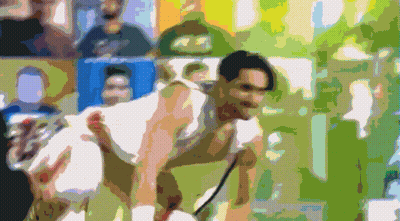 Man In White Shirt With Number 23 GIF