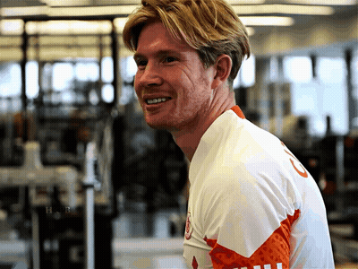 Man In White Shirt With Number 8 Smiling GIF