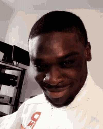 Man In White Shirt With O GIF