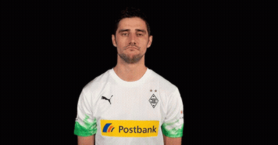 Man In White Shirt With Postbank Logo GIF