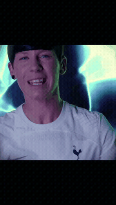Man In White Shirt With Rooster Sleeve GIF