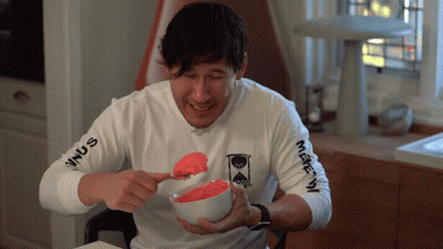 Man In White Shirt With Venus On Sleeve GIF