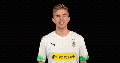 Man In White Shirt With Yellow Postbank Logo GIF