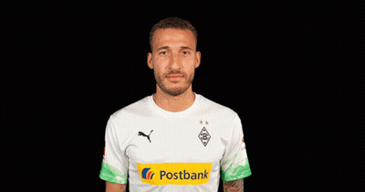 Man In White Shirt With Yellow Stripe Saying Postbank GIF