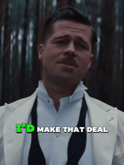 Man In White Suit And Black Tie Says I'd Make That Deal GIF