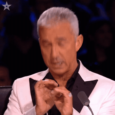 Man In White Suit And Black Tuxedo Clapping GIF