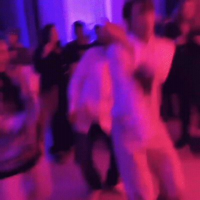Man In White Suit Dancing GIF