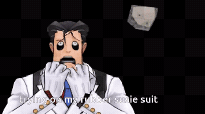 Man In White Suit Holding Cardboard GIF