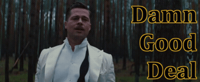 Man In White Suit In Forest Saying Damn Good Deal GIF