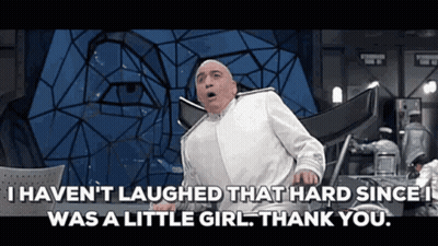 Man In White Suit Says Haven't Laughed That Hard Since Was A Little Girl GIF