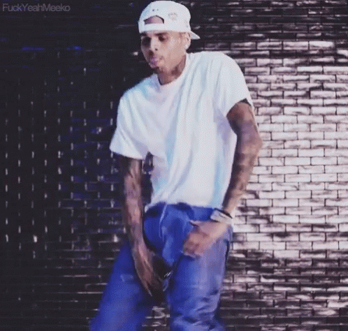 Man In White T-Shirt And Blue Jeans GIF