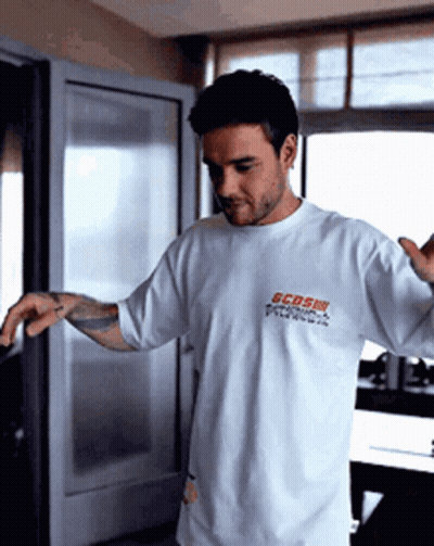 Man In White T-Shirt Saying CCDS GIF