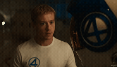 Man In White T-Shirt With Blue 4 GIF