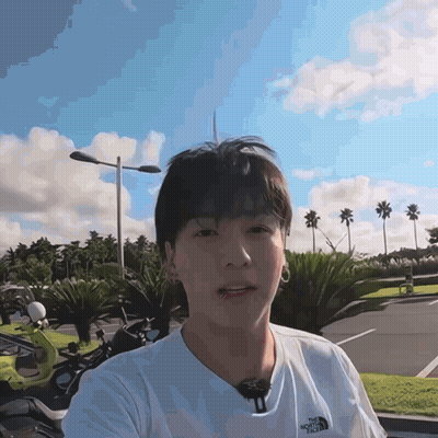 Man In White T-Shirt With The North Face GIF
