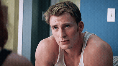 Man In White Tank Top Looking At Woman GIF