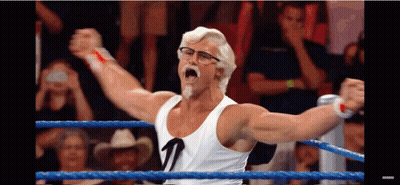 Man In White Tank Top Number 1 In Boxing Ring GIF