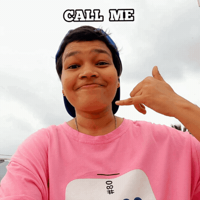 Man In White Tank Top Saying Call Me When You Get Back GIF