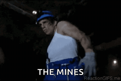Man In White Tank Top Saying The Mines GIF