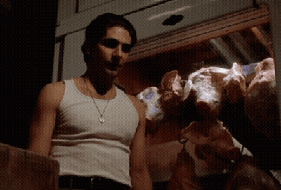 Man In White Tank Top With Pig Display GIF