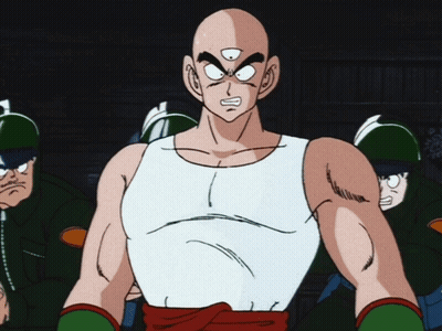 Man In White Tank Top With Third Eye GIF