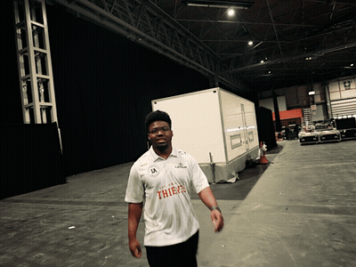 Man In White Thieves Shirt GIF