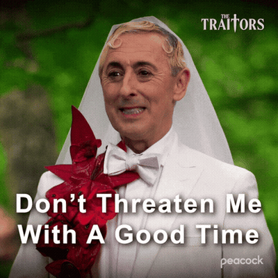 Man In White Tuxedo Says Don't Threaten Me GIF